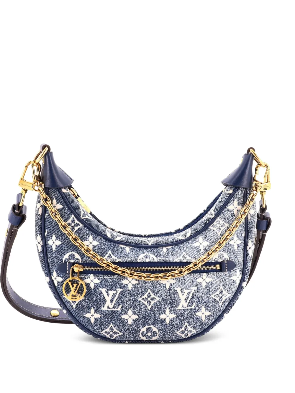 Louis Vuitton Pre-Owned sac à main Loop Handbag à motif monogrammé en jacquard - Bleu
