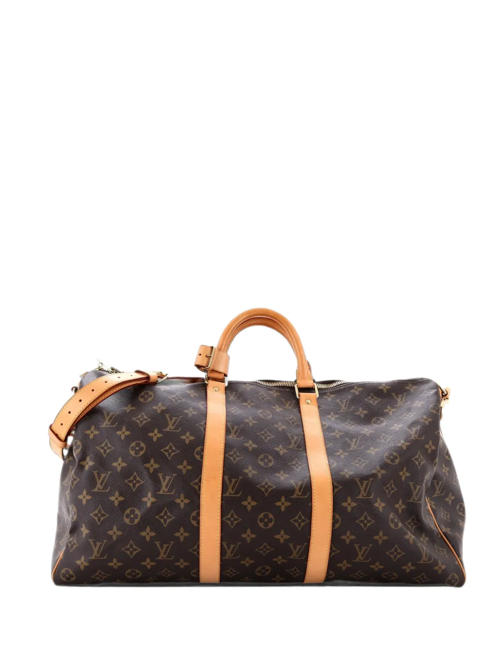 Louis Vuitton Pre-Owned Keepall Bandouliere Bag Monogram Canvas 50 travel bag - Marrone