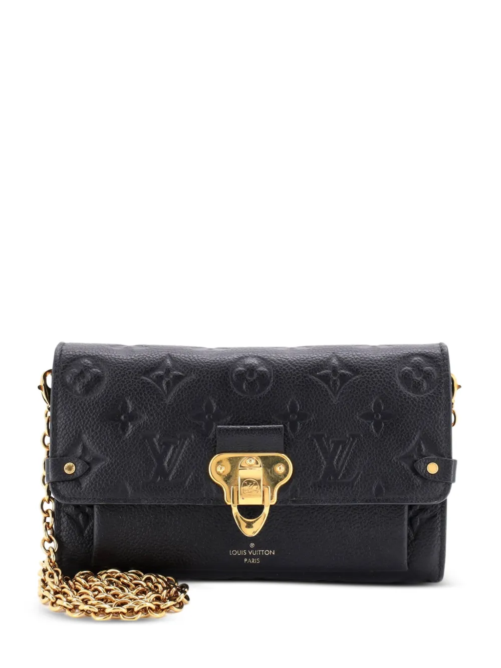 Louis Vuitton Pre-Owned Vavin Chain Wallet Monogram Empreinte Leather clutch bag - Black