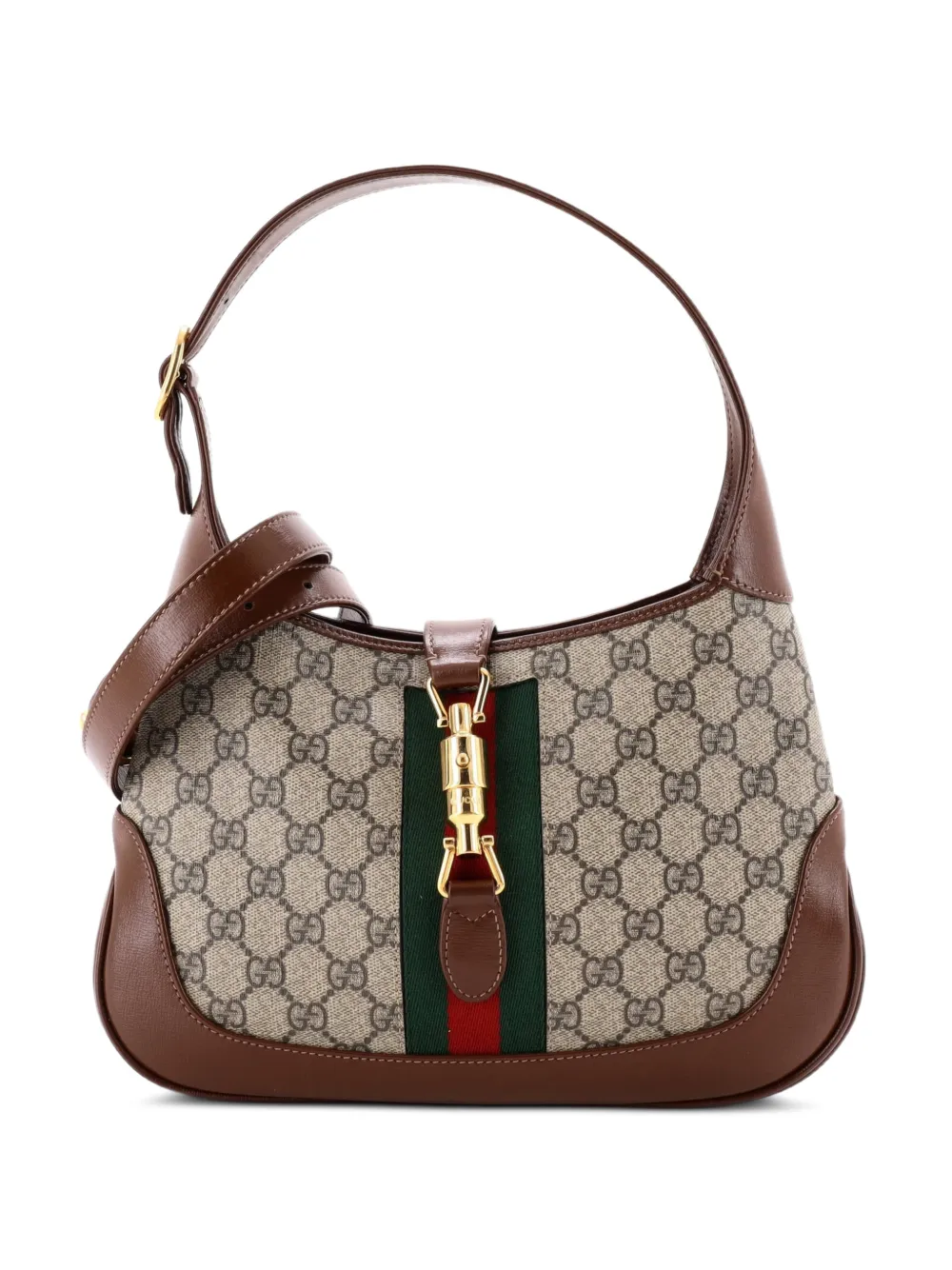 Gucci Pre-Owned Jackie 1961 GG Coated Canvas Small hobo bag - Brown