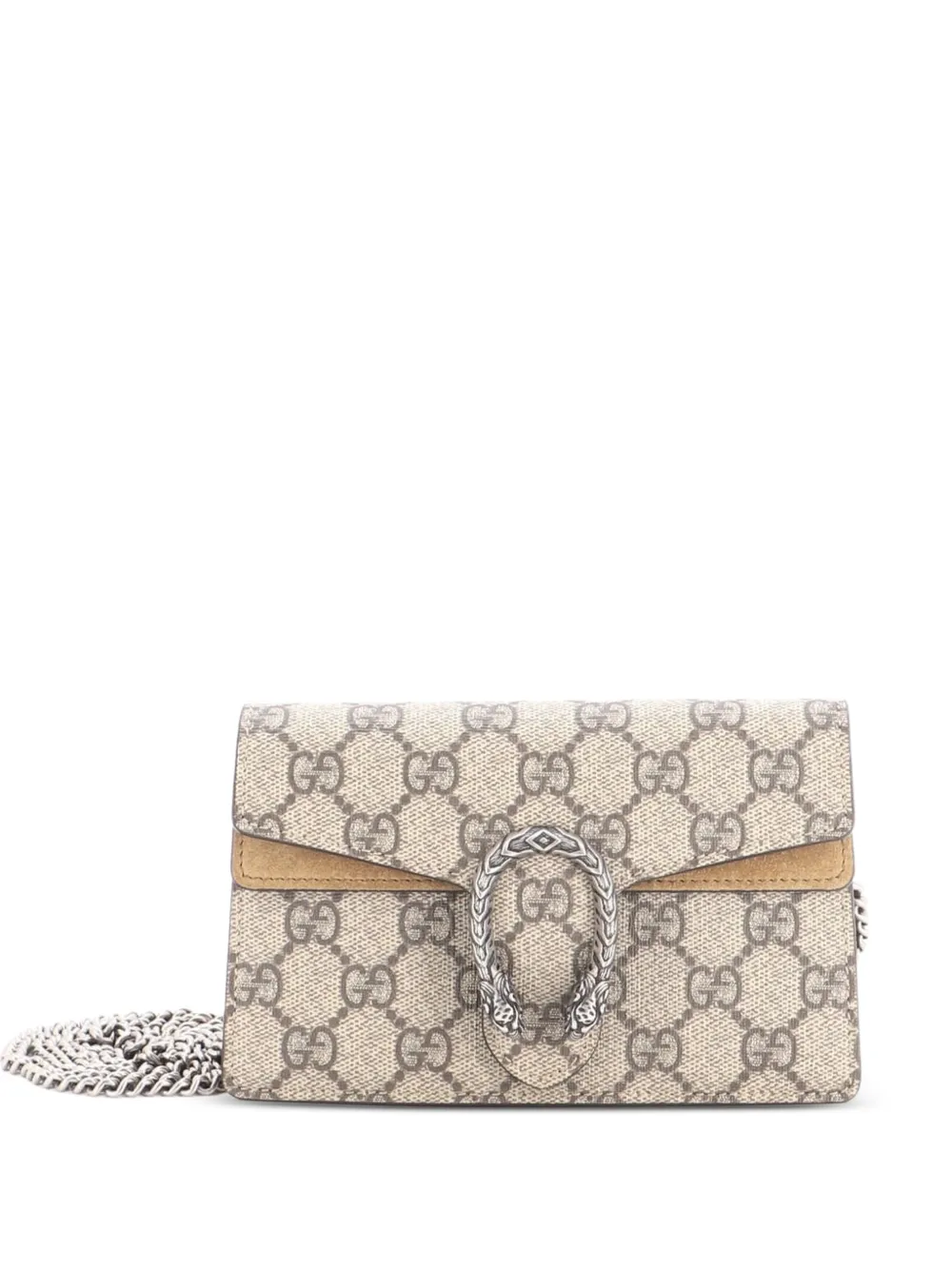 Gucci Pre-Owned Dionysus Bag GG Coated Canvas Super Mini crossbody bag - Brown