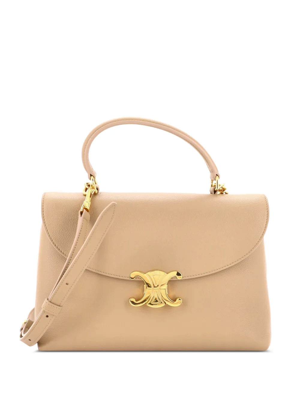 Celine Pre-Owned Nino Top Handle Bag Leather Medium satchel - Neutrals