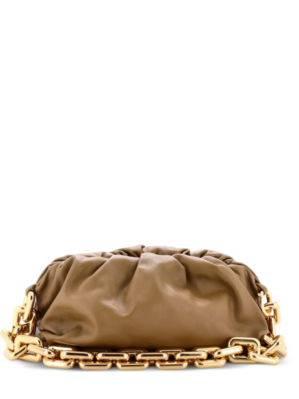 Bottega Veneta Pre-Owned The Chain Pouch Schultertasche aus Leder - Braun