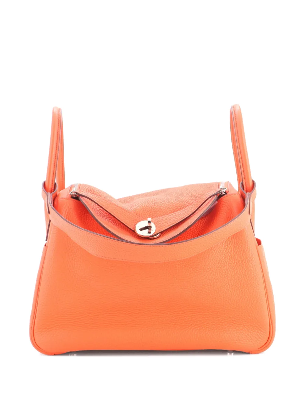 Hermès Pre-Owned Lindy Bag Clemence Schultertasche 30cm - Orange
