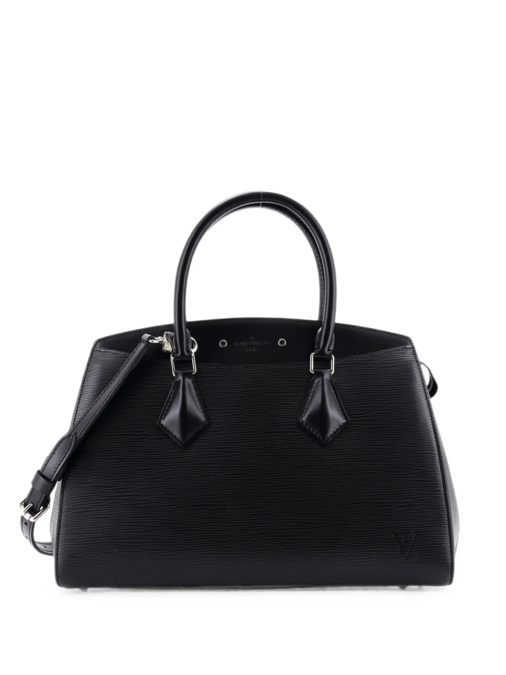 Louis Vuitton Pre-Owned sac à main Soufflot NM en cuir Épi MM - Noir Louis Vuitton Pre-Owned sac à main Soufflot NM en cuir Épi MM - Noir