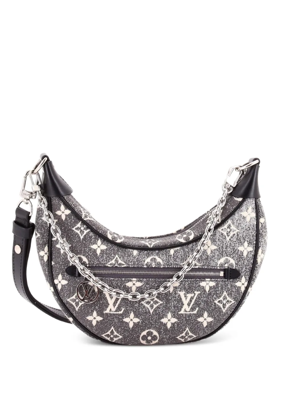 Louis Vuitton Pre-Owned Loop Handbag Monogram Jacquard Denim hobo bag - Grey