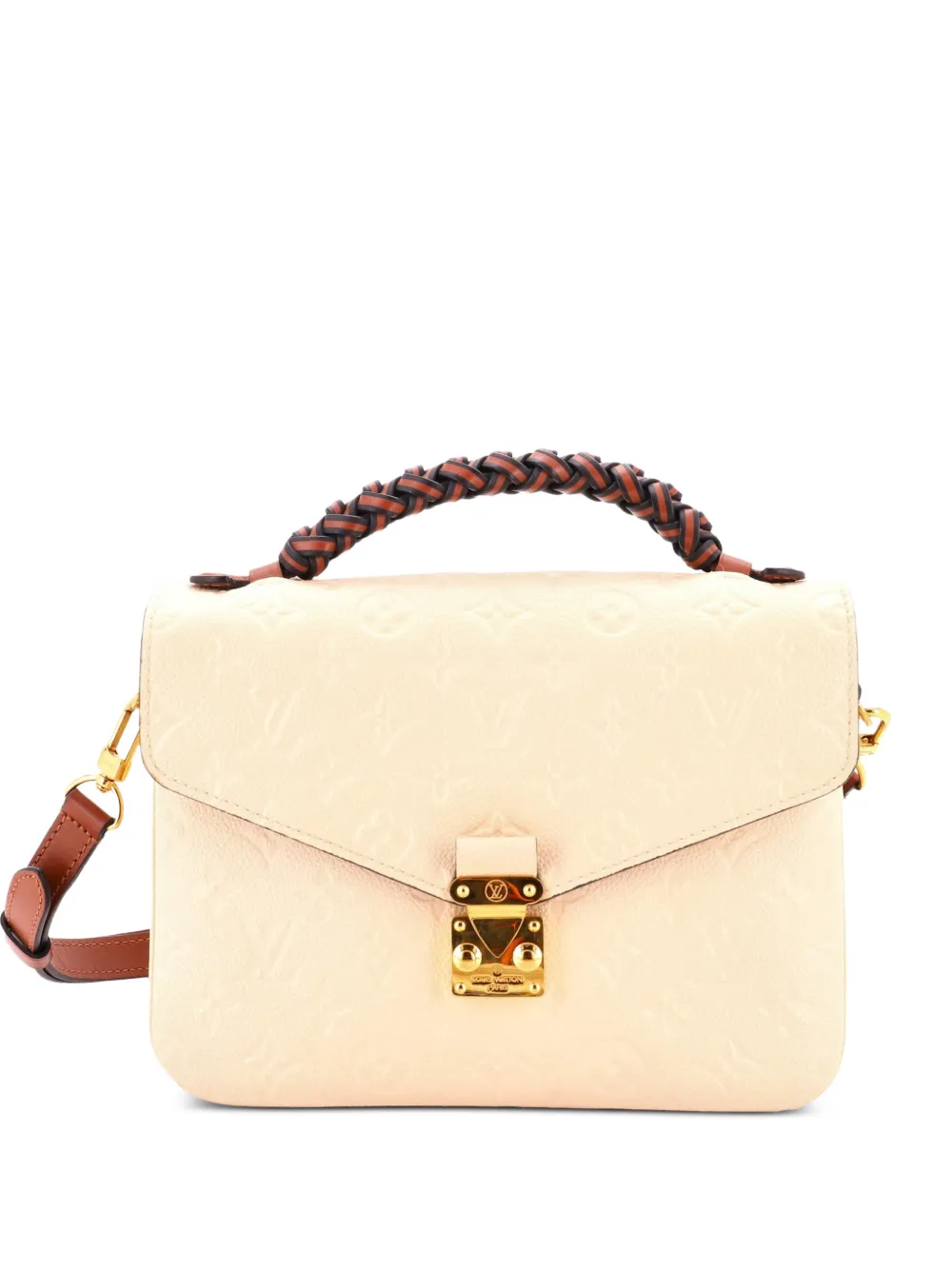 Louis Vuitton Pre-Owned Braided Handle Pochette Metis Monogram Empreinte Leather crossbody bag - Toni neutri