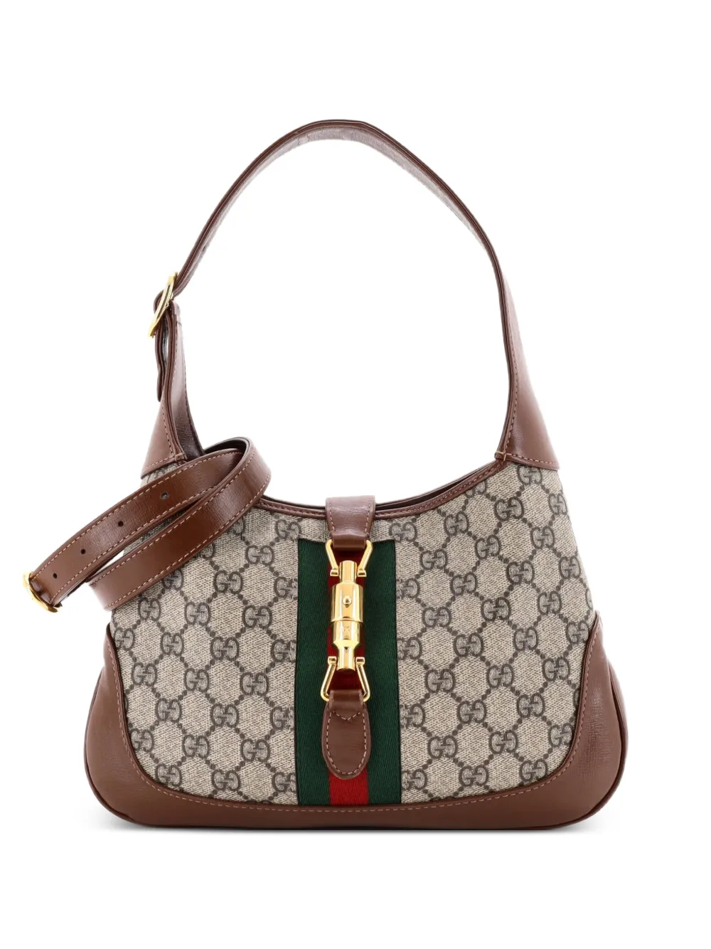 Gucci Pre-Owned petit cabas Jackie 1961 à motif GG - Marron Gucci Pre-Owned petit cabas Jackie 1961 à motif GG - Marron