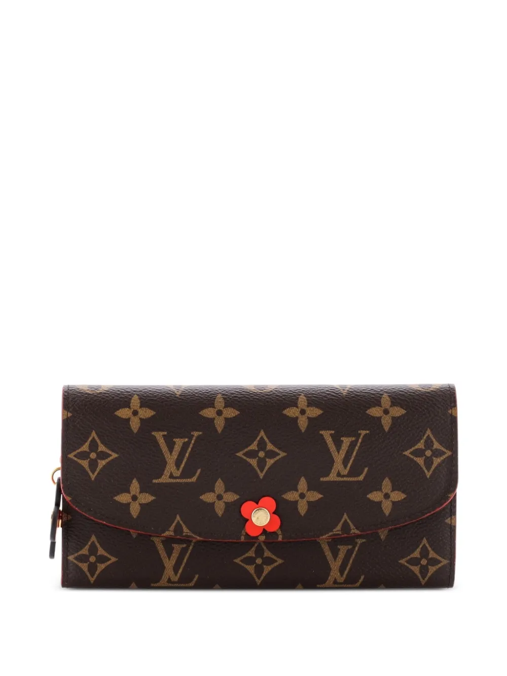 Louis Vuitton Pre-Owned Kleines Emilie Wallet Limited Edition Blooming Flowers Portemonnaie aus Canvas mit Monogramm - Braun
