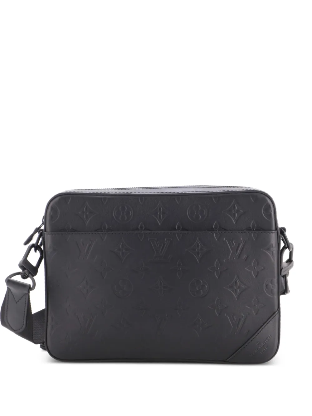 Louis Vuitton Pre-Owned Duo Messenger Bag Monogram Shadow Leather crossbody bag - Nero
