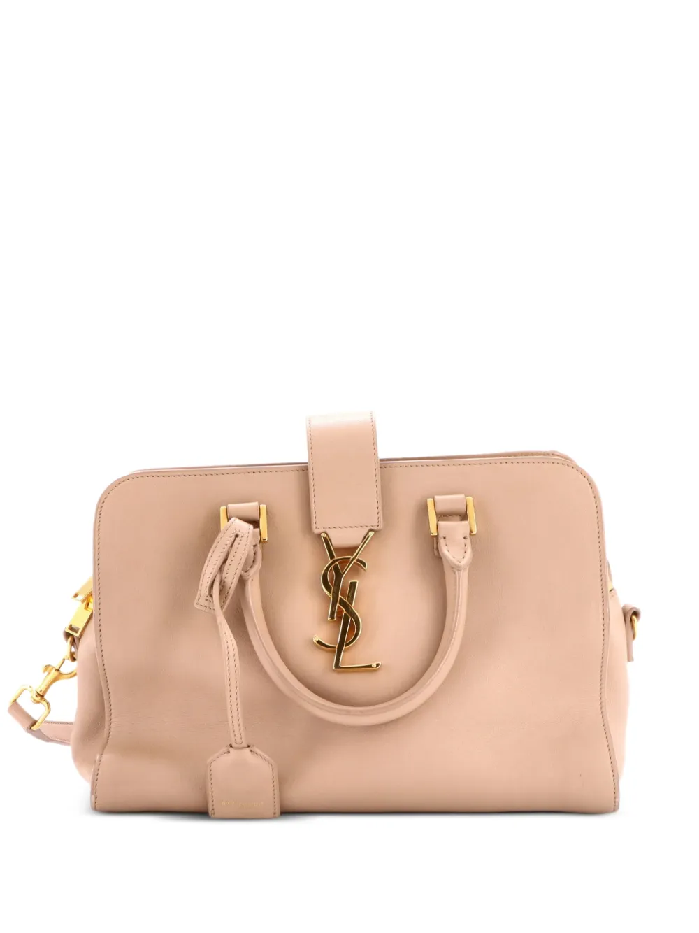 Saint Laurent Pre-Owned sac à main monogram Cabas en cuir - Tons neutres