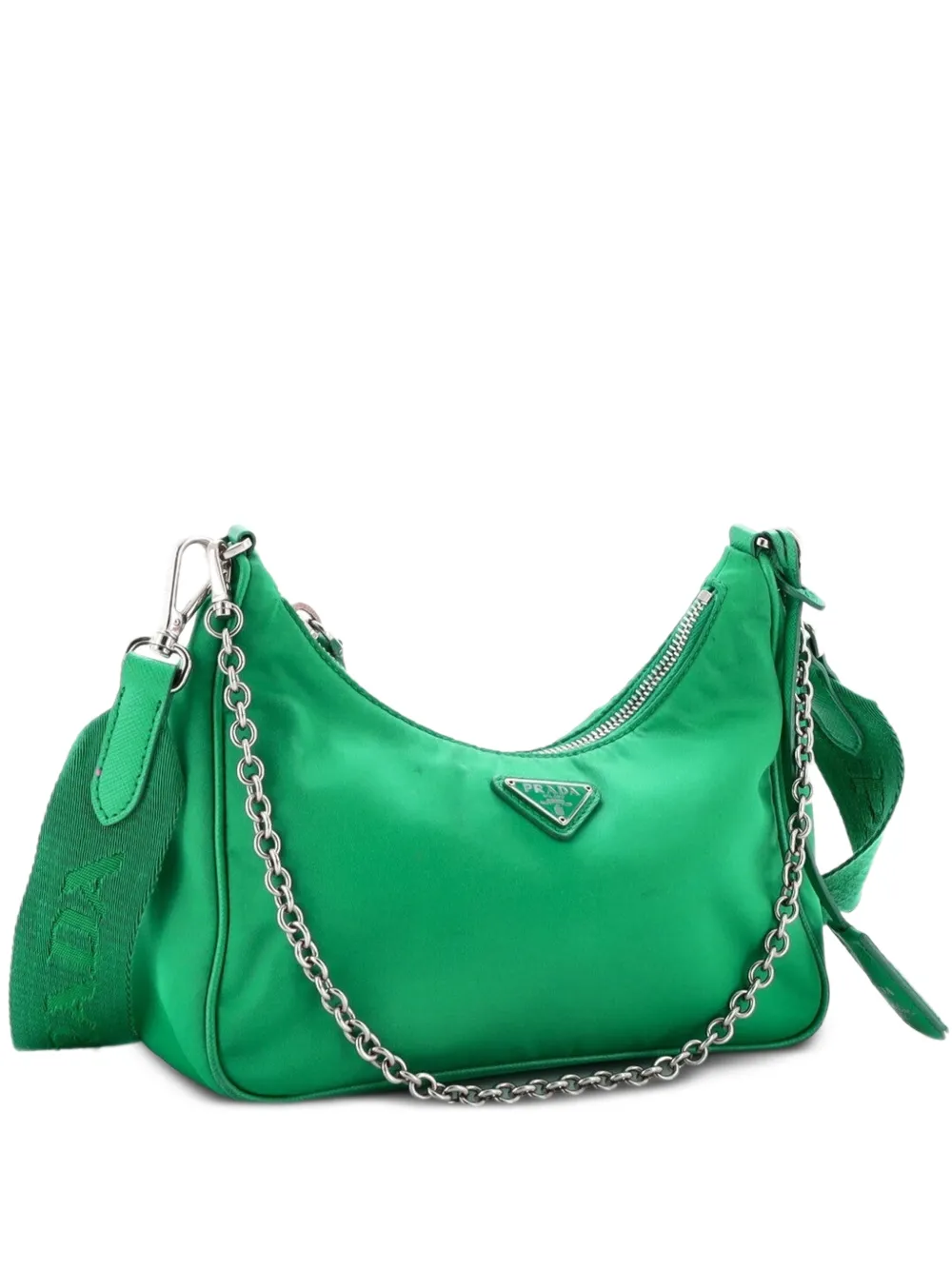 Prada Pre-Owned Kleine Re-Edition 2005 Tessuto Umhängetasche - Grün