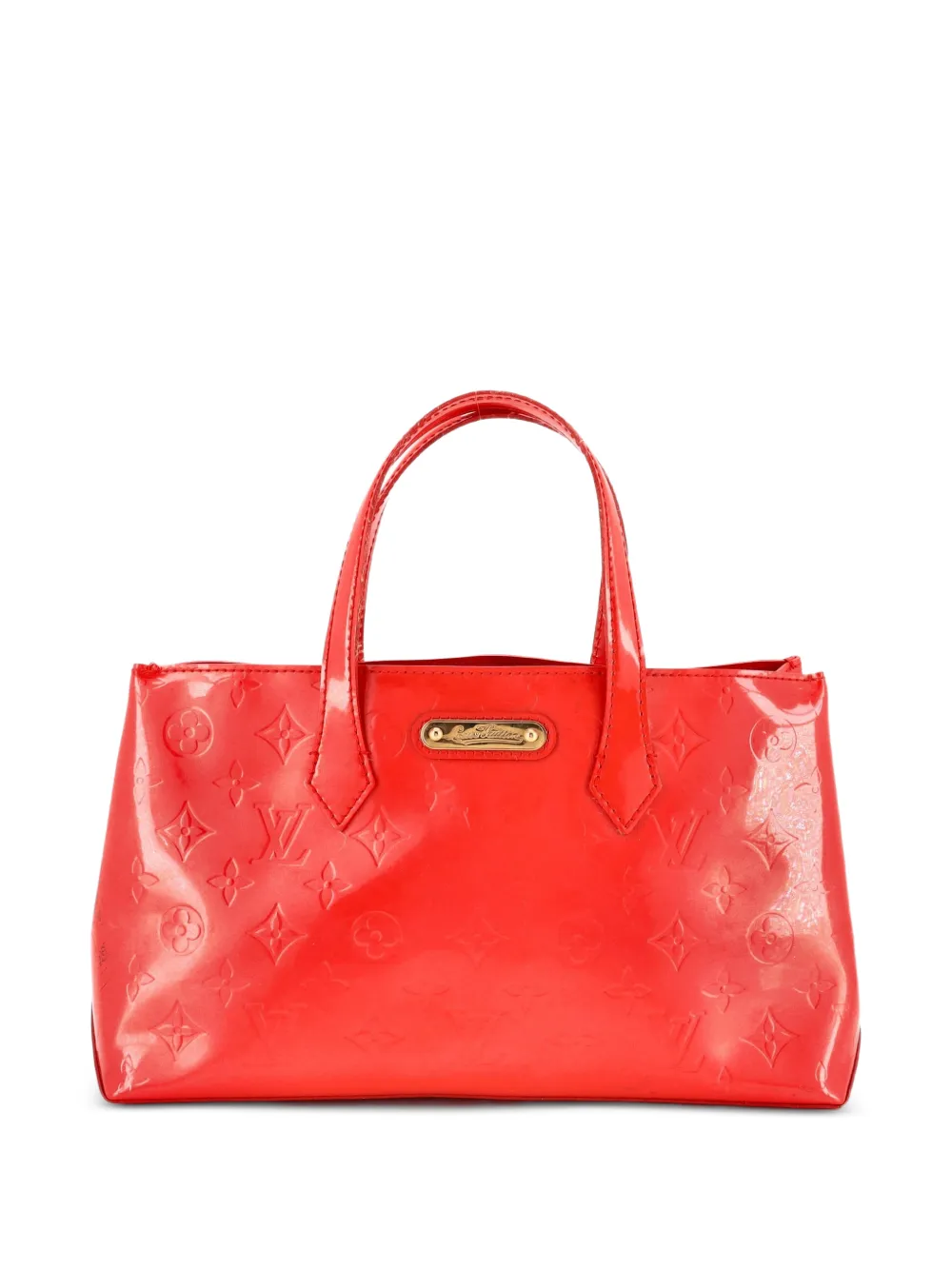 Louis Vuitton Pre-Owned Wilshire Vernis MM Tote Bag mit Monogramm - Orange