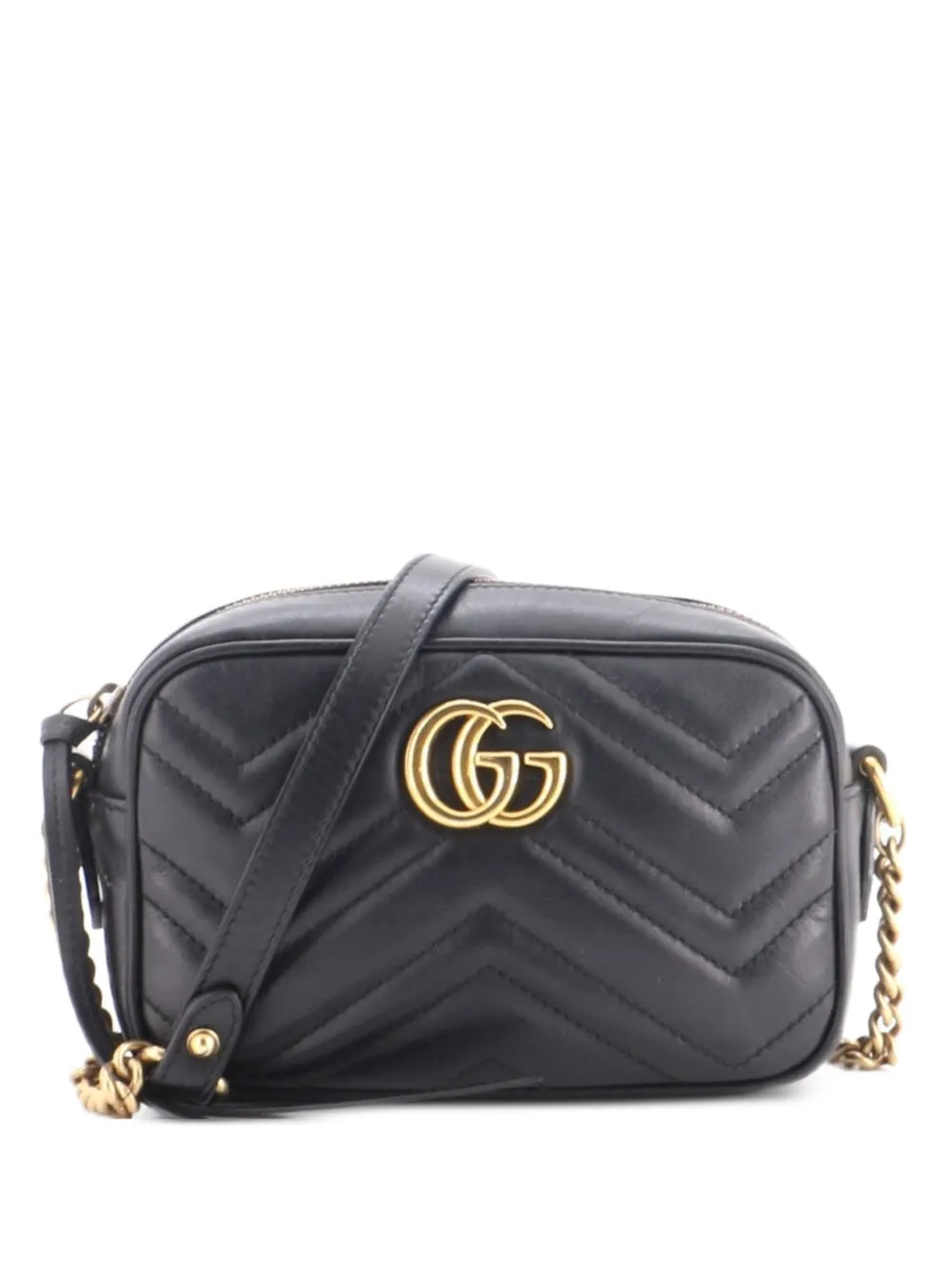 Gucci Pre-Owned GG Marmont Shoulder Bag Matelasse Leather Mini crossbody bag - Nero