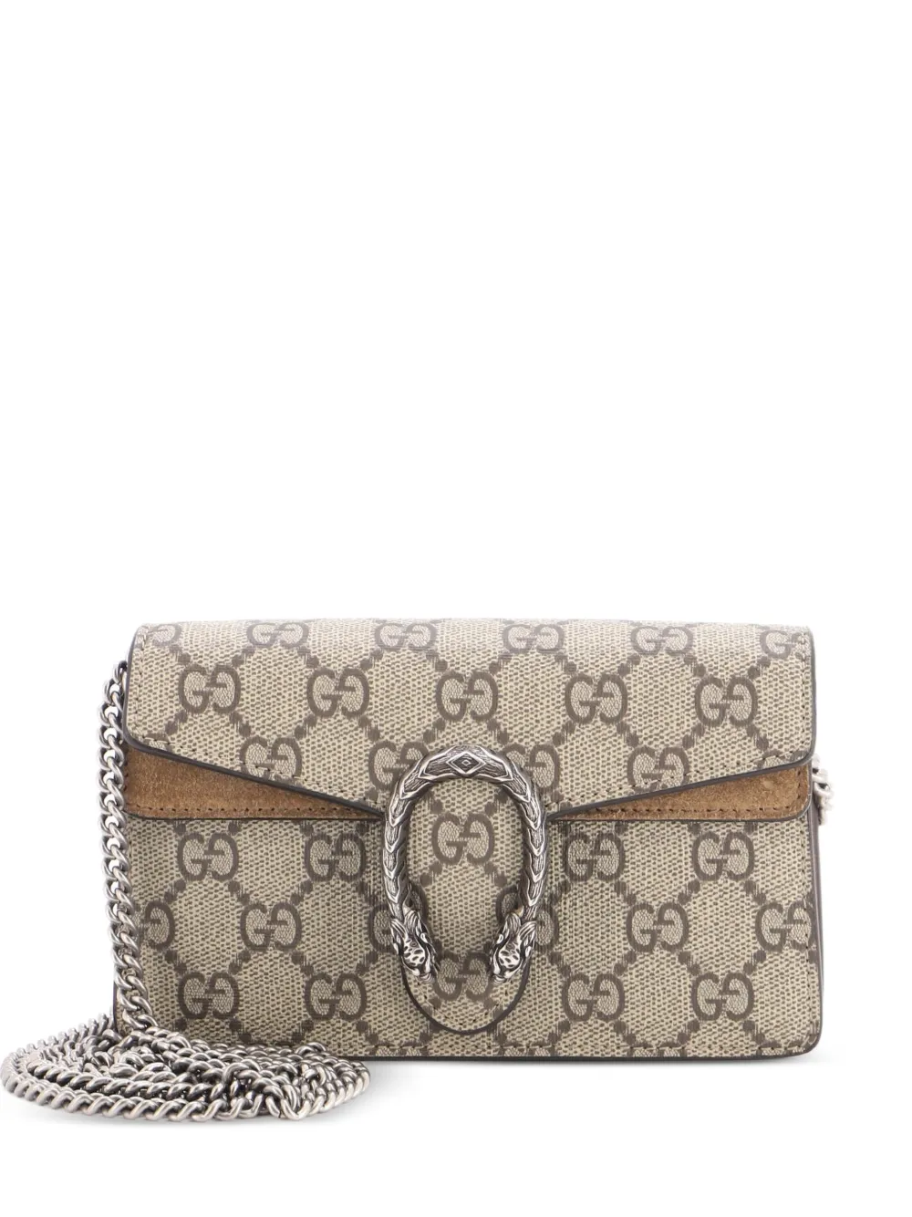 Gucci Pre-Owned Dionysus Bag GG Coated Canvas Super Mini crossbody bag - Brown