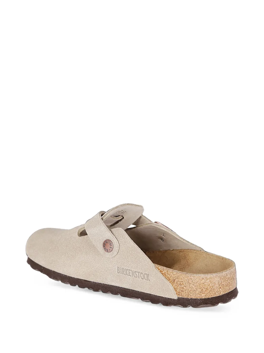 Birkenstock Boston suede mules Beige