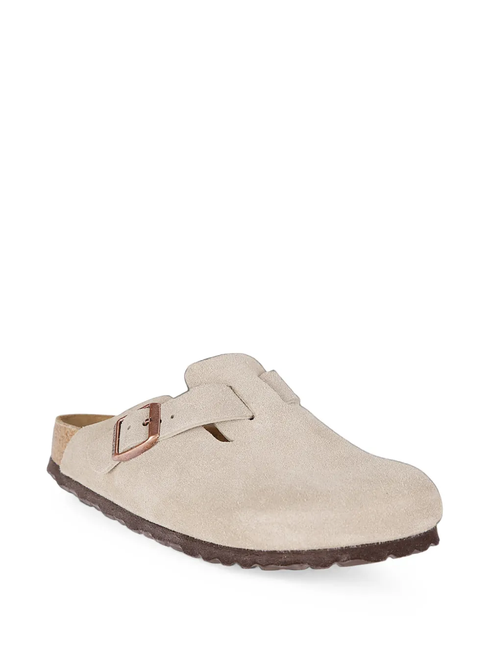 Birkenstock Boston suede mules Beige
