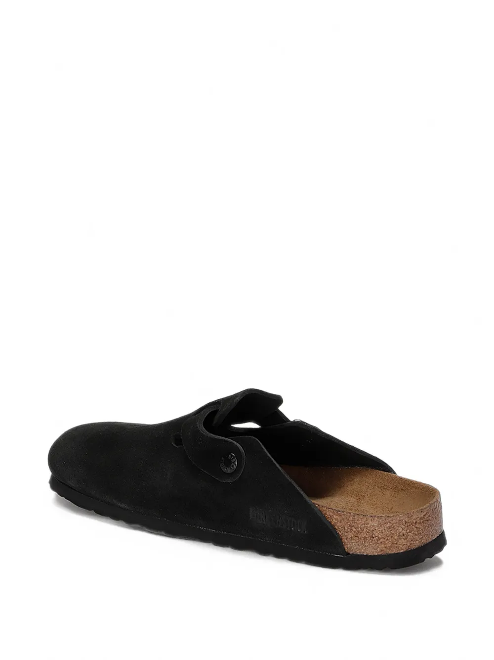 Birkenstock Boston suede mules Zwart