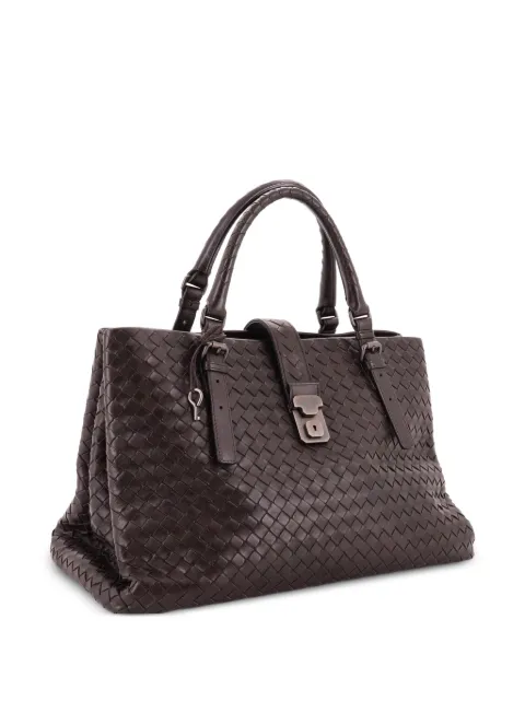 Bottega Veneta Pre-Owned Borsa tote Roma media in nappa con design Intrecciato