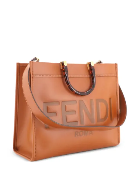 Fendi Pre-Owned Sunshine Shopper Leather Medium tote bag