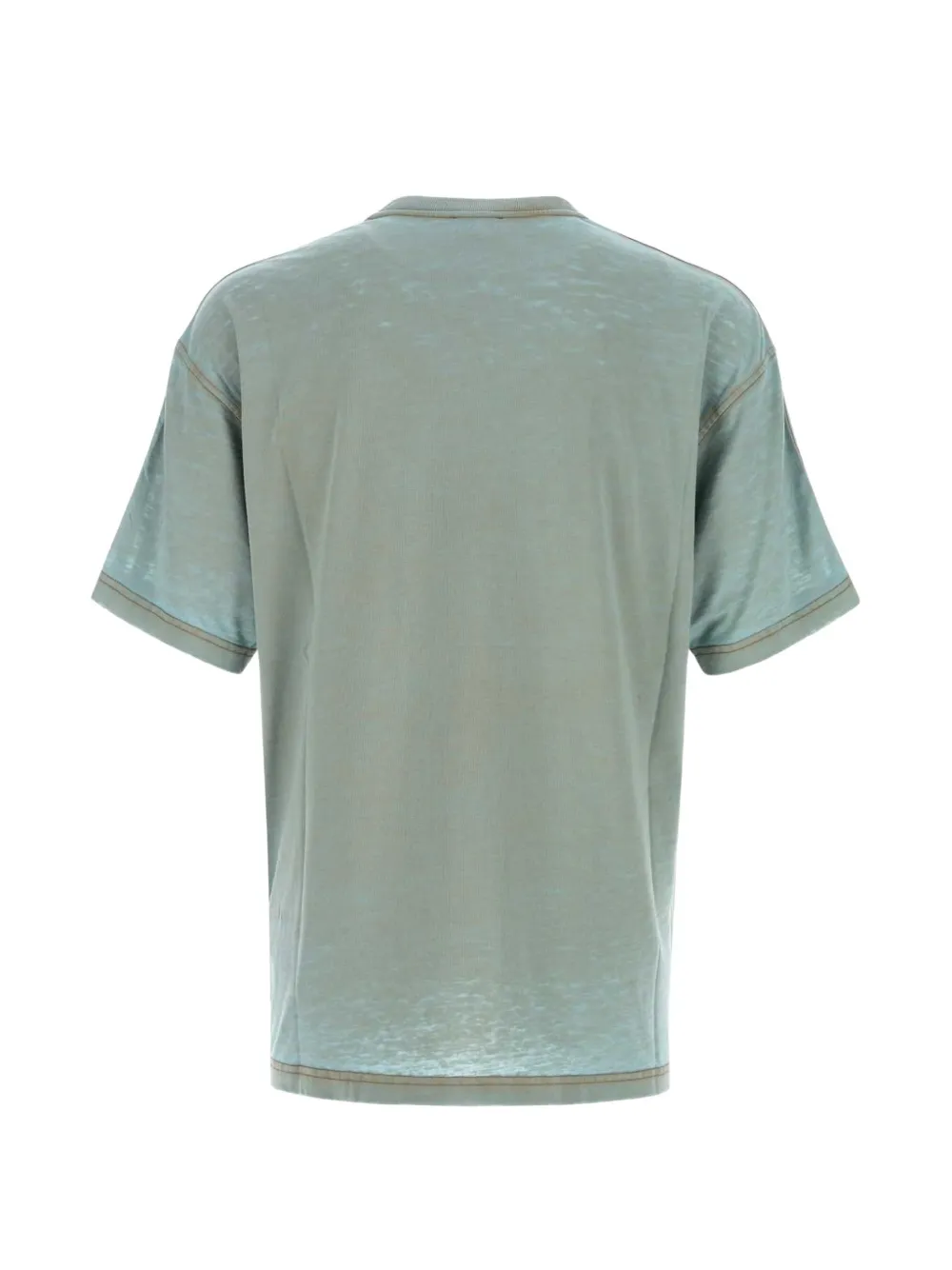 Diesel T-shirt met vervaagd effect en logo-patch Groen