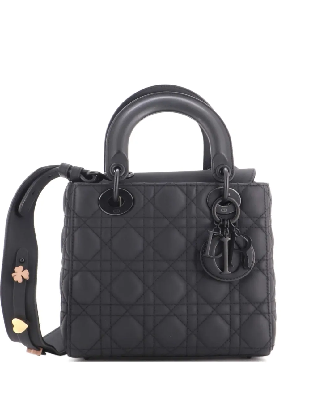 Christian Dior Pre-Owned Ultra Matte My ABCDior Lady Dior Bag Cannage Quilt Calfskin shoulder bag - Nero