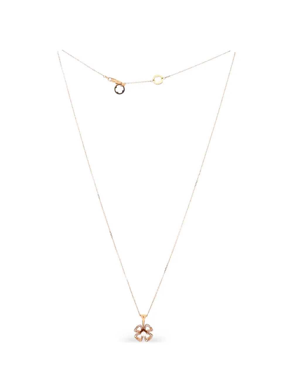 Bvlgari Pre-Owned Fiorever Pendant 18K Rose Gold with Diamonds necklace - Rosa