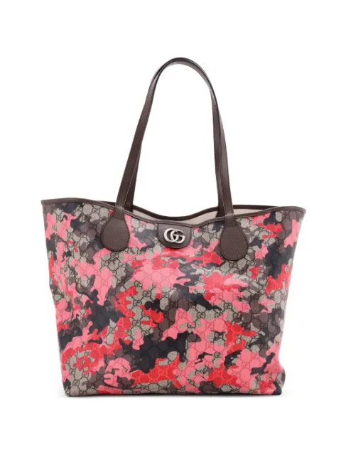Gucci Pre-Owned Ophidia GG Open GG Camouflage Coated Canvas Large tote bag