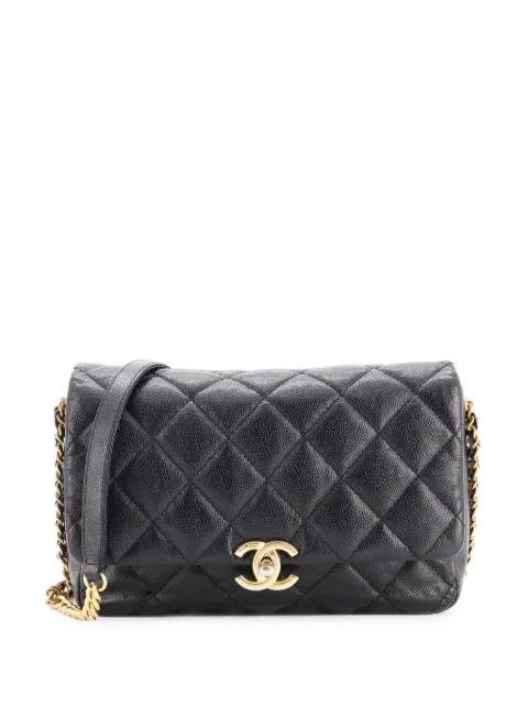 CHANEL Pre-Owned Classic Double Flap Bag Quilted Caviar Small shoulder bag