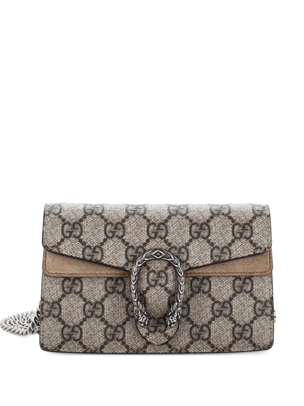 Gucci Pre-Owned Dionysus Bag GG Coated Canvas Super Mini crossbody bag - Marrone