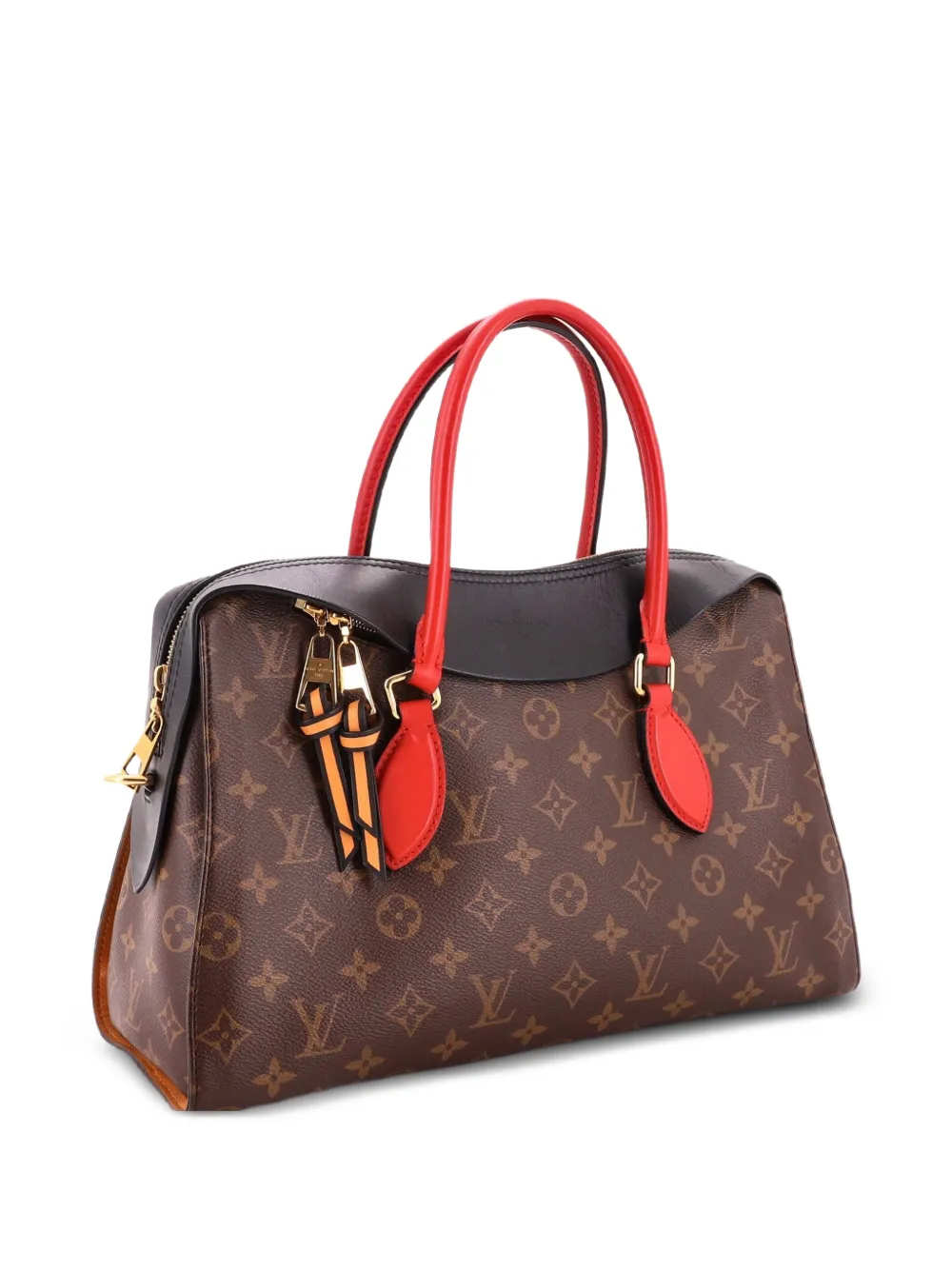 Louis Vuitton Pre-Owned Tuileries Handbag Monogram Canvas with Leather satchel - Marrone