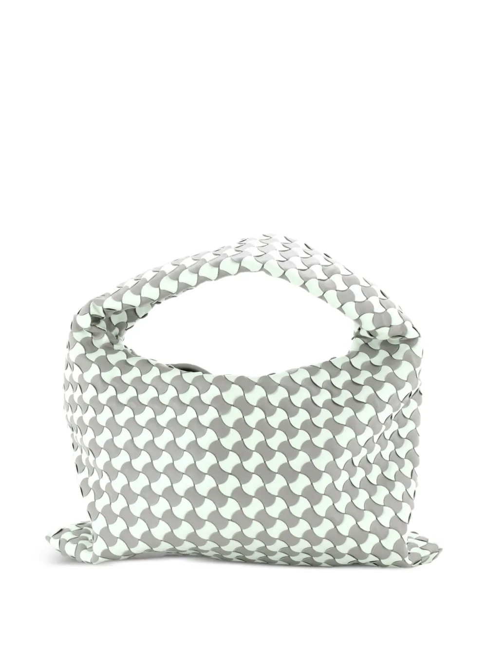 Bottega Veneta Pre-Owned Kleine Hop Intrecciato Leder-Tasche - Grau