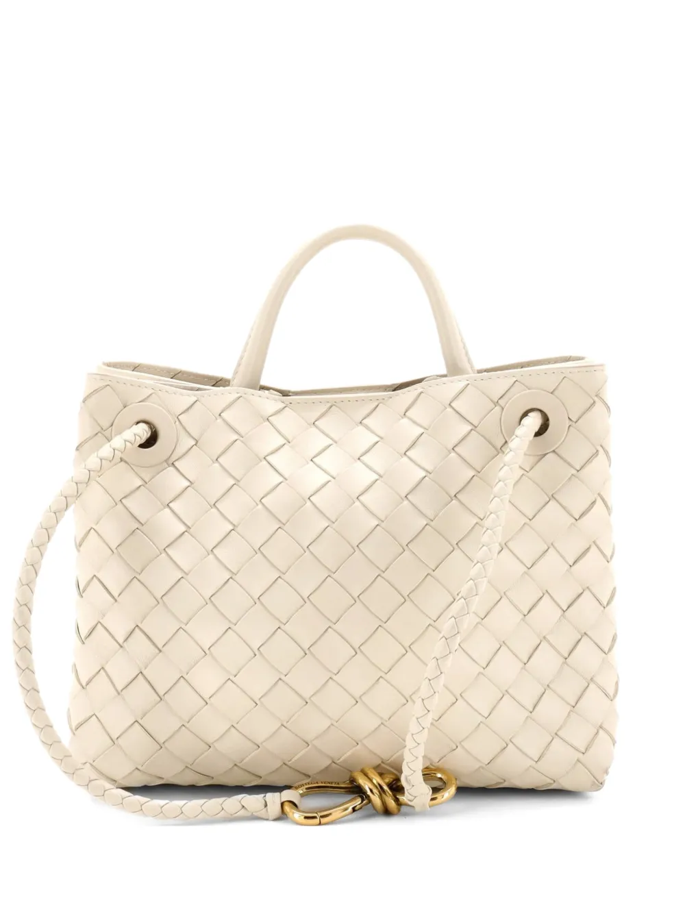 Bottega Veneta Pre-Owned petit sac à main Andiamo East West en cuir Intrecciato - Tons neutres