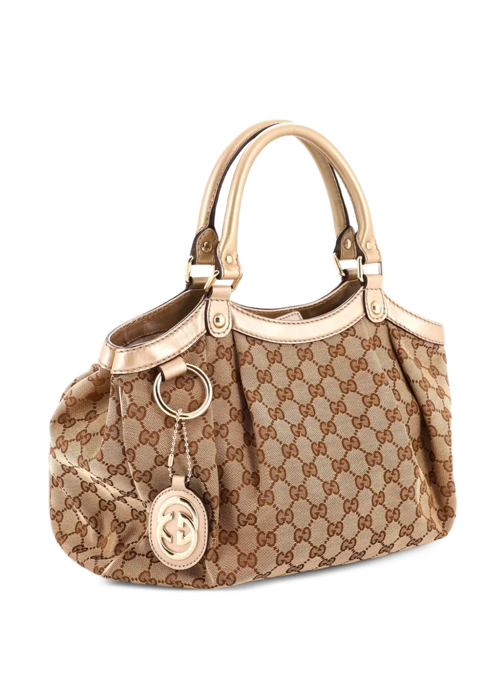 Gucci Pre-Owned Mittelgroße Sukey GG Canvas Tote Bag - Gold