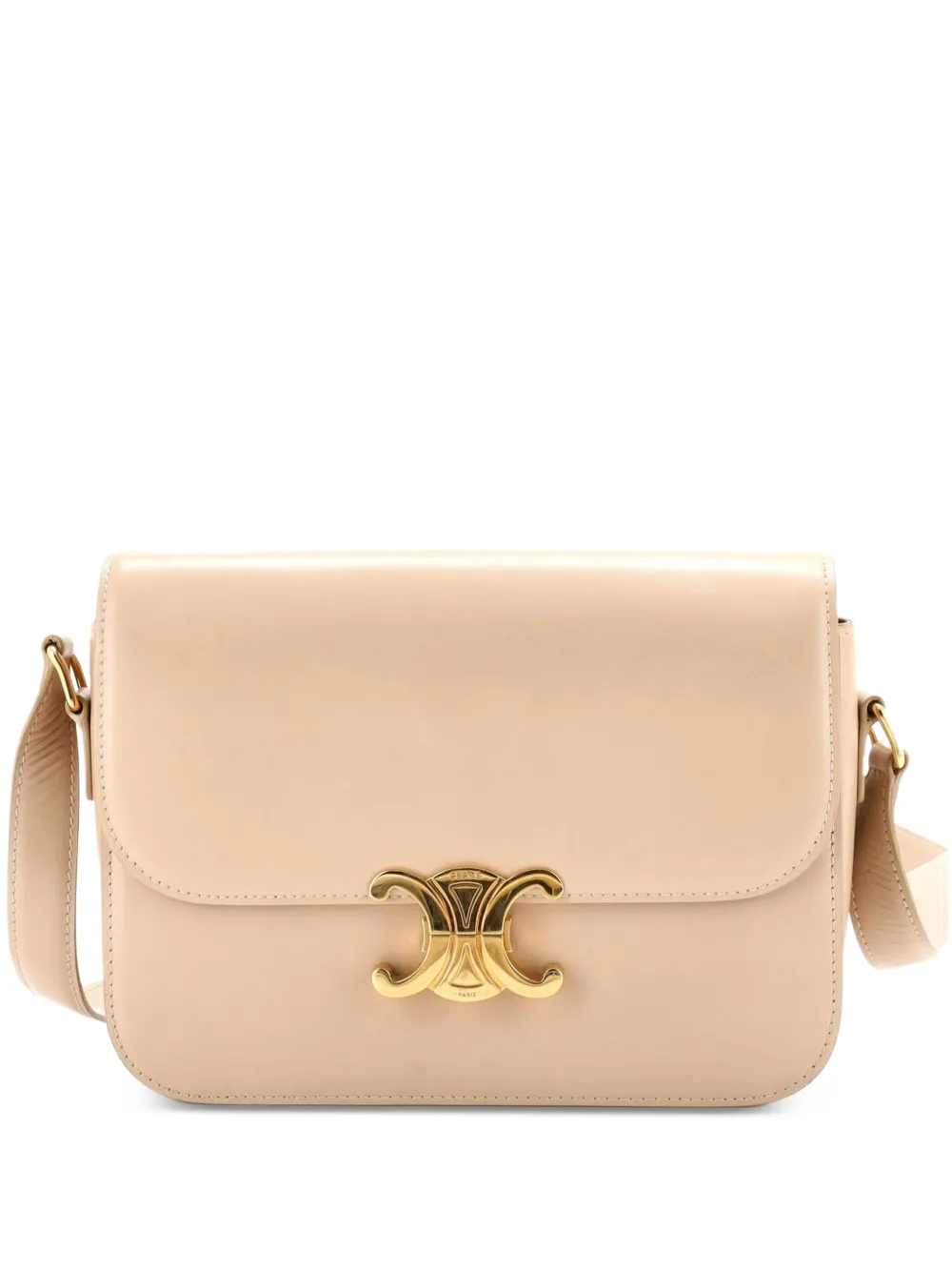 Celine Pre-Owned Triomphe Shoulder Bag Smooth Calfskin Medium crossbody bag - Toni neutri
