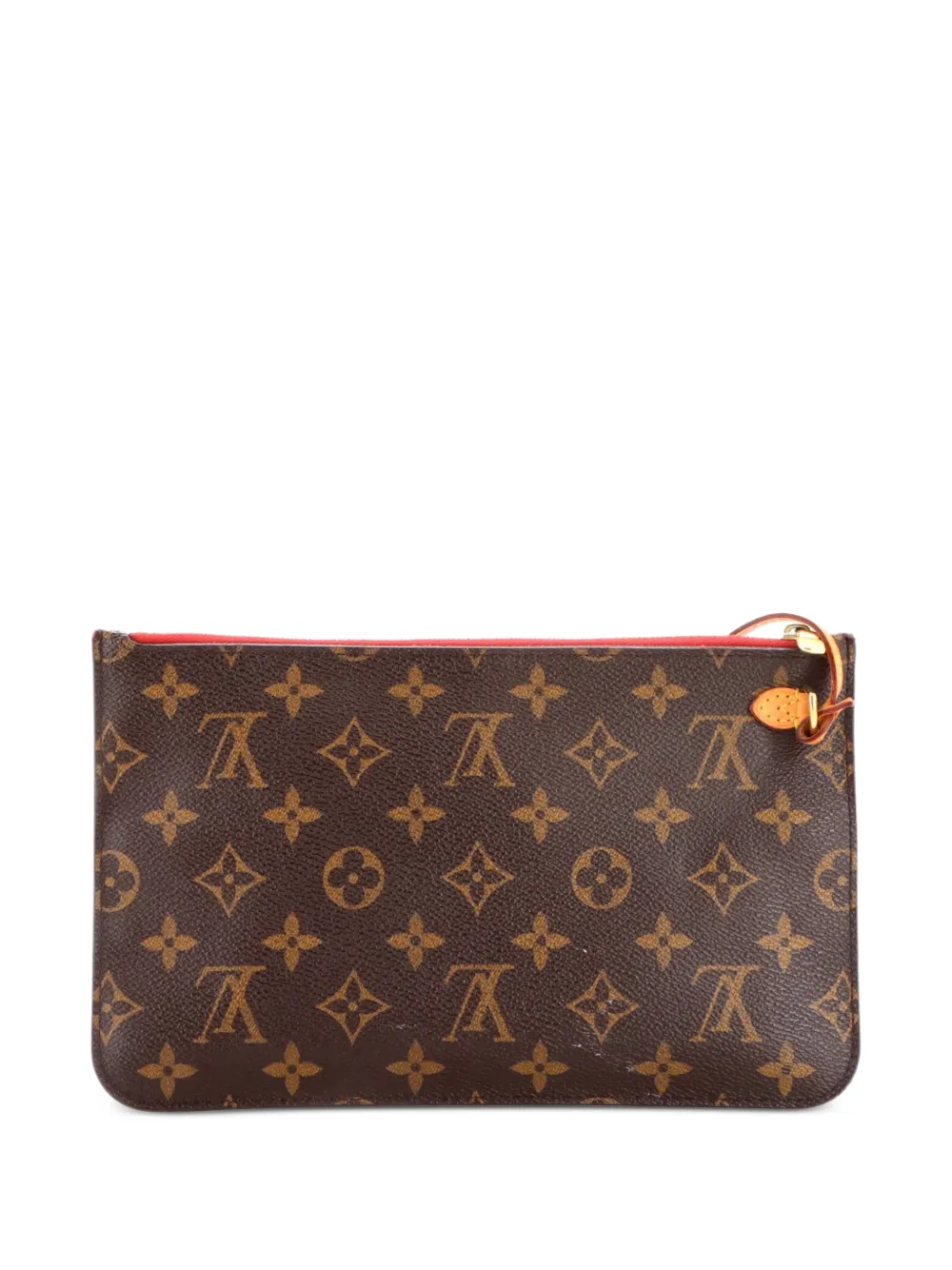 Louis Vuitton Pre-Owned Pouch Neverfull Pochette grande in tela con monogramma - Marrone