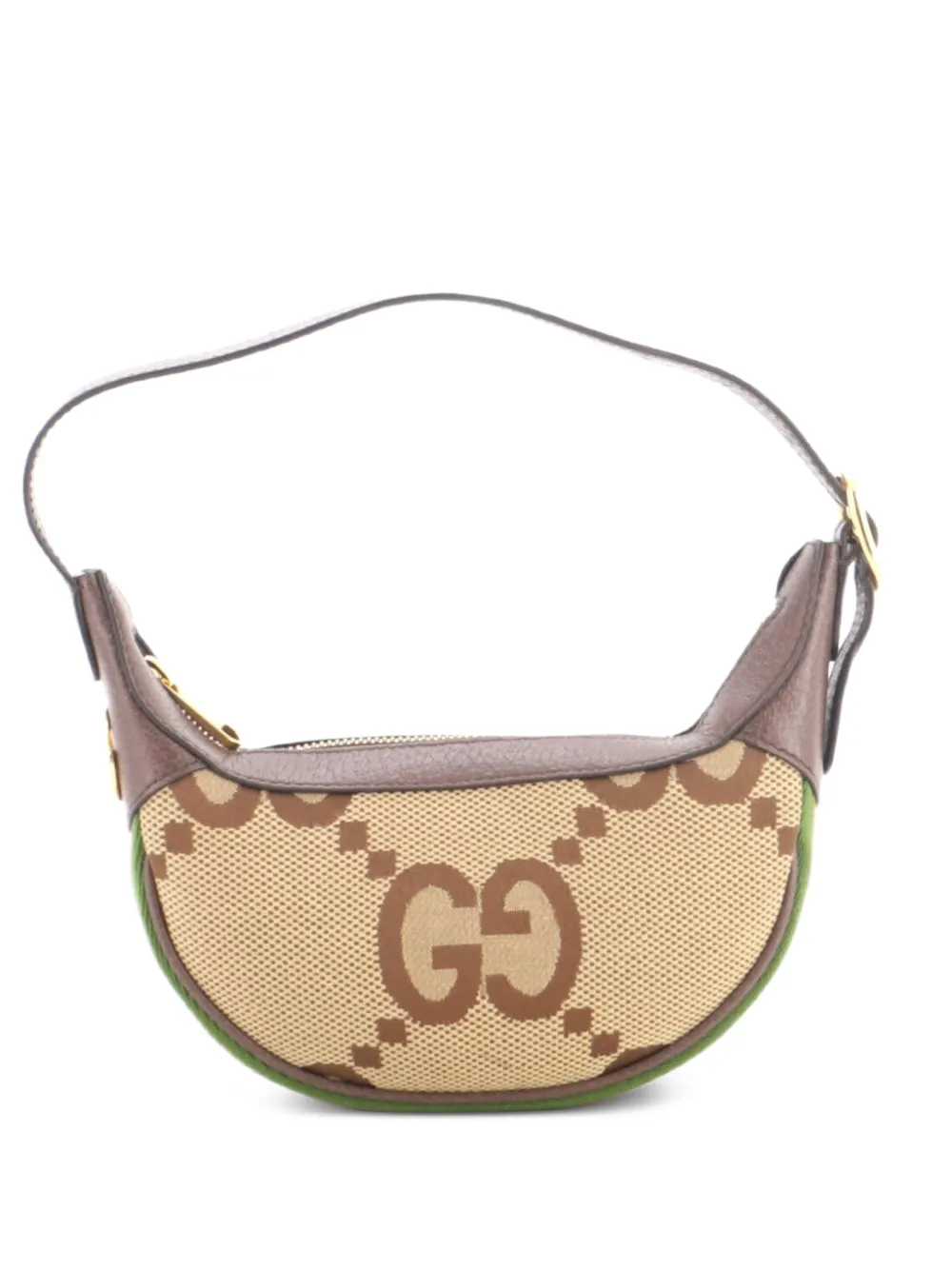 Gucci Pre-Owned mini cabas Ophidia Half Moon Jumbo en toile GG - Marron Gucci Pre-Owned mini cabas Ophidia Half Moon Jumbo en toile GG - Marron