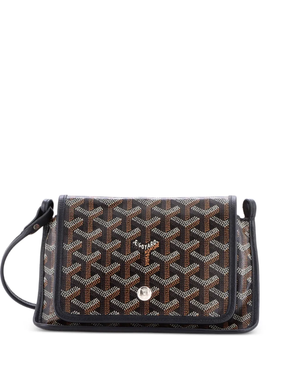 Goyard Pre-Owned portefeuille à bandoulière Plumet Clutch Wallet en toile enduite - Noir Goyard Pre-Owned portefeuille à bandoulière Plumet Clutch Wallet en toile enduite - Noir