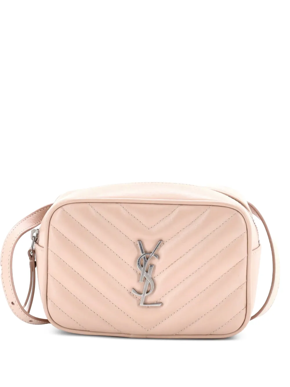 Saint Laurent Pre-Owned sac banane Lou Matelassé à chevrons - Rose