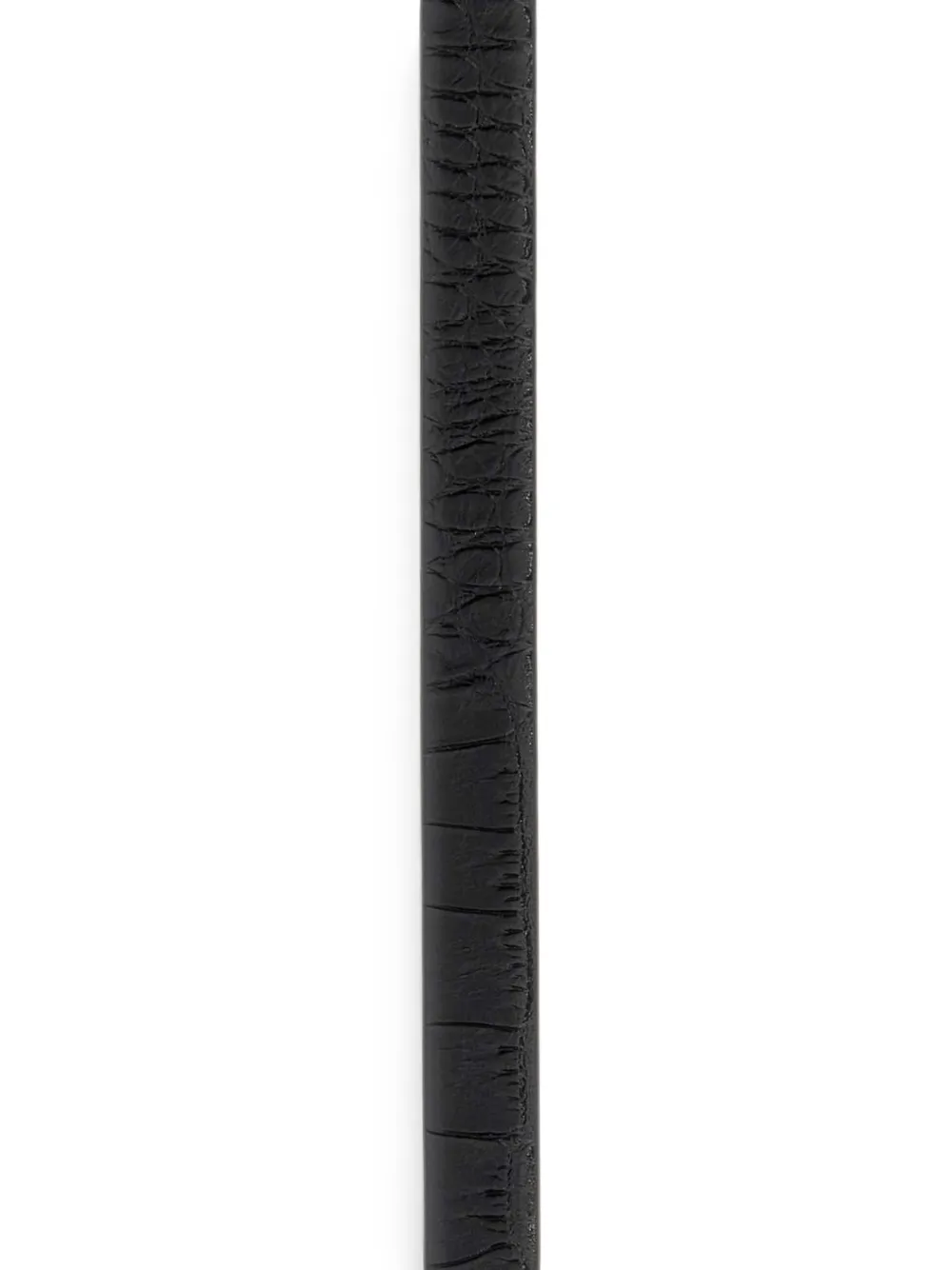 TOM FORD Leren riem met krokodillen-reliëf Zwart