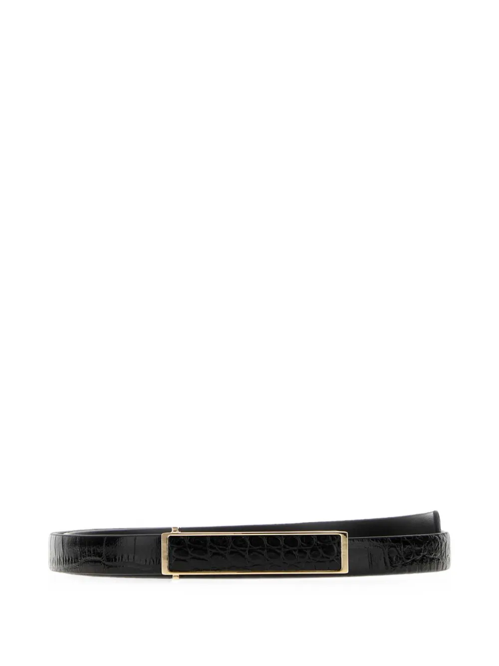 TOM FORD croc-effect leather belt