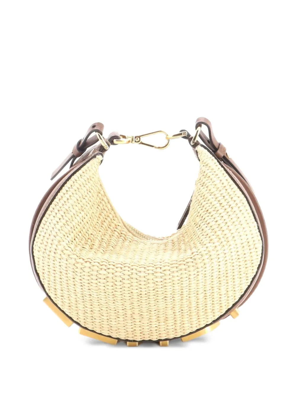 Fendi Pre-Owned Fendigraphy Bag Raffia Mini crossbody bag - Neutrals