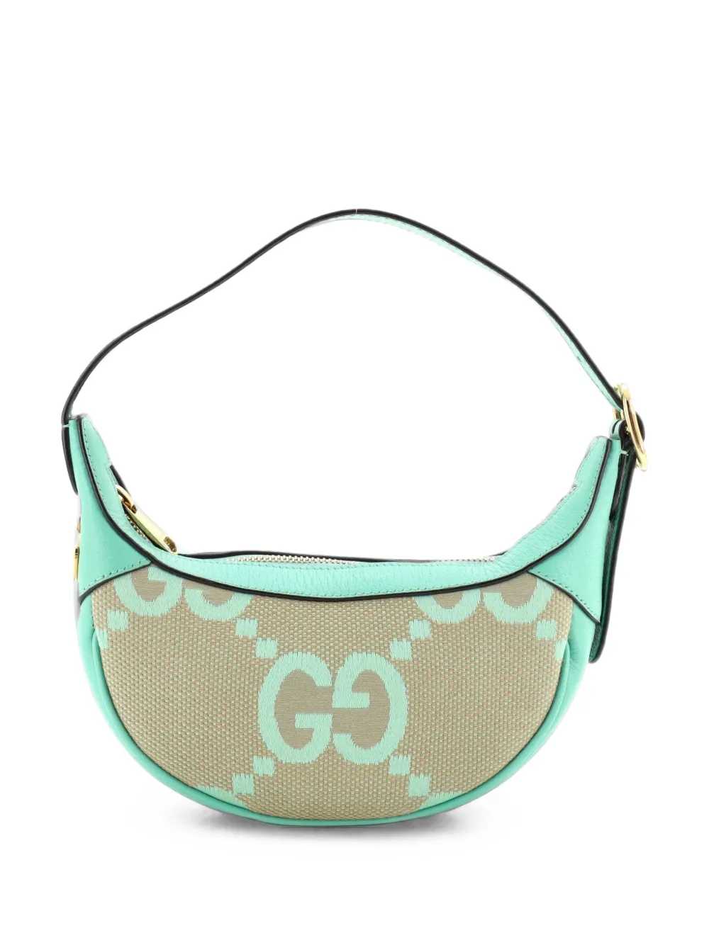 Gucci Pre-Owned Ophidia Half Moon Bag Mini-Tasche aus Jumbo GG Canvas - Grün