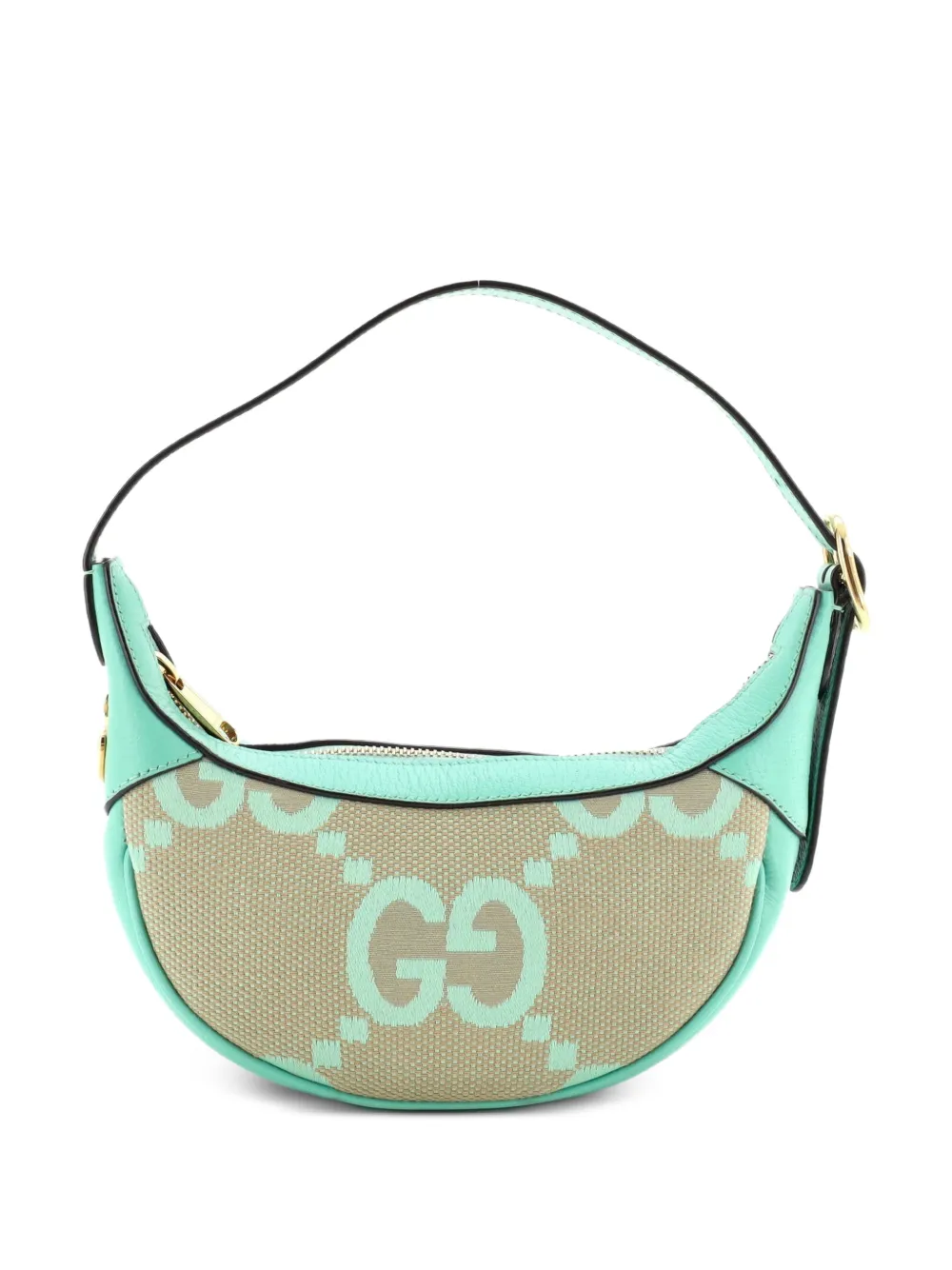Gucci Pre-Owned Ophidia Half Moon Bag Mini-Tasche aus Jumbo GG Canvas - Grün