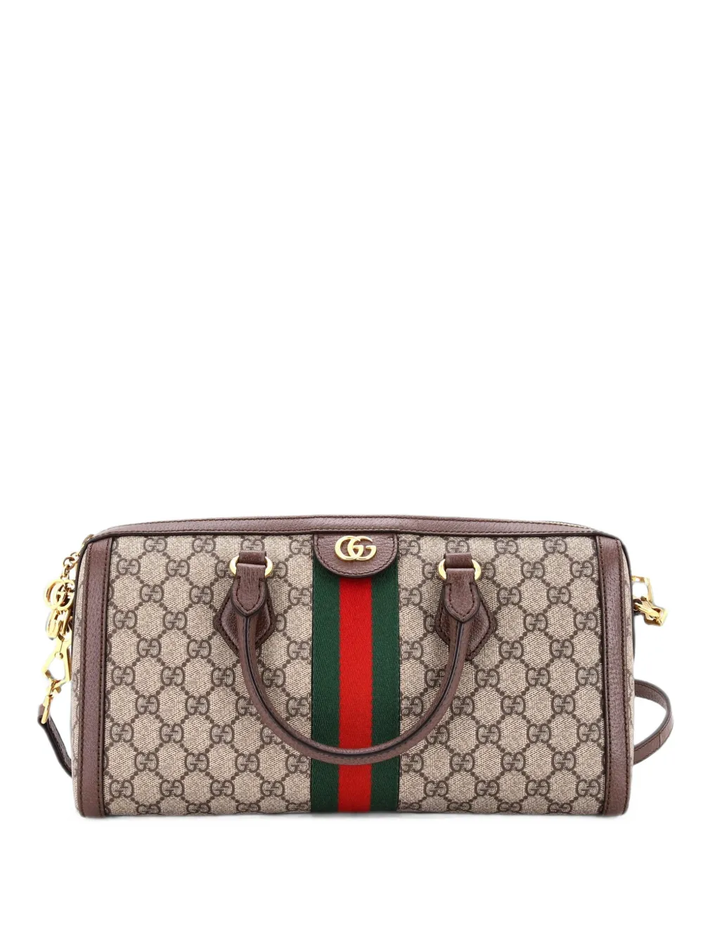Gucci Pre-Owned Ophidia Boston Bag GG Coated Canvas Medium satchel - Marrone
