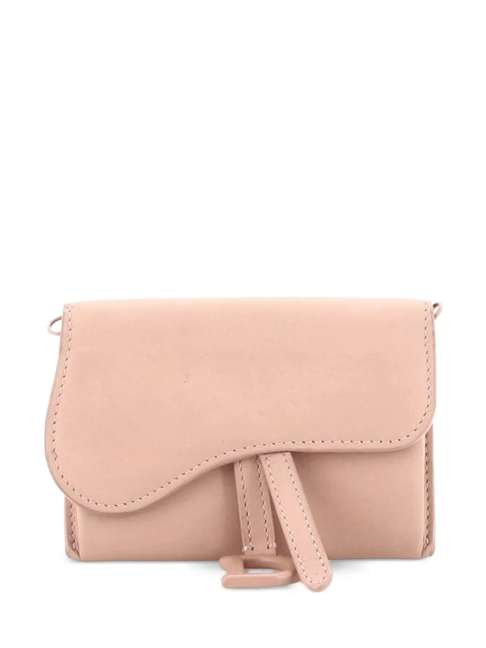 Christian Dior Pre-Owned sac banane Saddle Nano Pouch en cuir - Tons neutres Christian Dior Pre-Owned sac banane Saddle Nano Pouch en cuir - Tons neutres