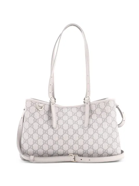 Gucci Pre-Owned Emblem GG Coated Canvas Small tote bag