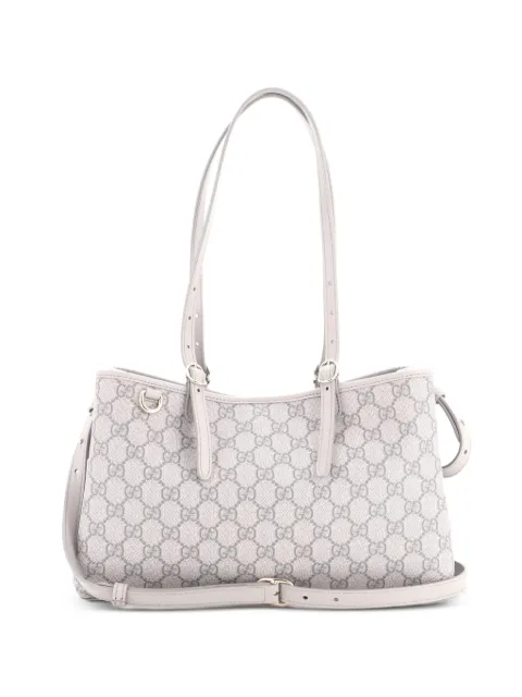 Gucci Pre-Owned Emblem GG Coated Canvas Small tote bag