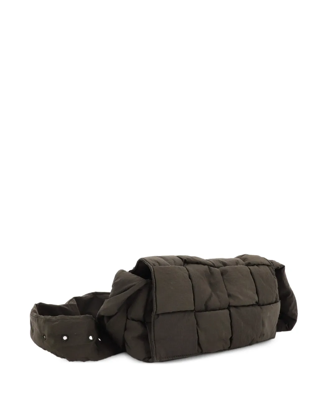 Bottega Veneta Pre-Owned sac à bandoulière matelassé Tech Cassette Intrecciato et nylon - Vert