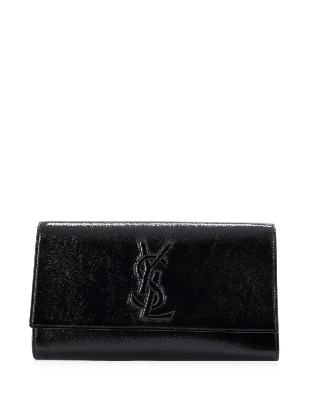 Saint Laurent Pre-Owned grande pochette Belle de Jour en cuir - Noir Saint Laurent Pre-Owned grande pochette Belle de Jour en cuir - Noir